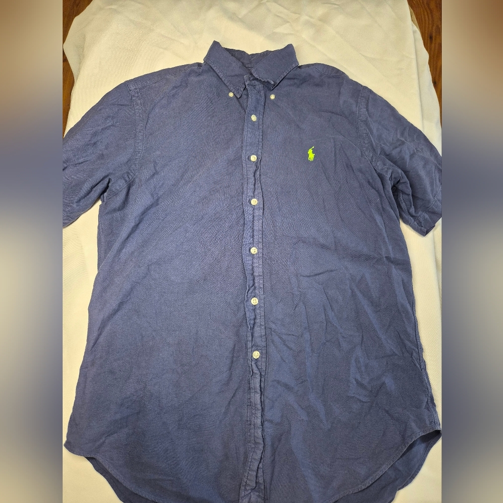 Ralph Lauren Casual Blue Button Down Shirt